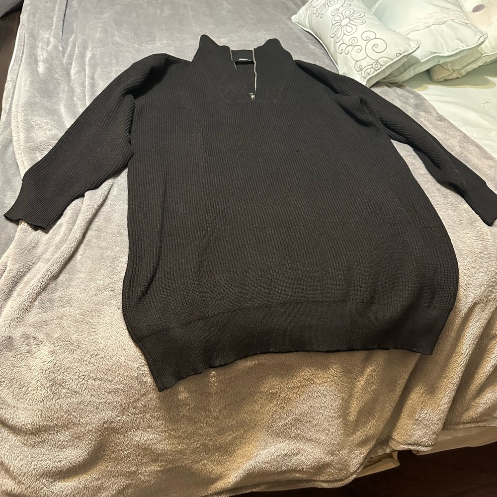 Black sweater dress